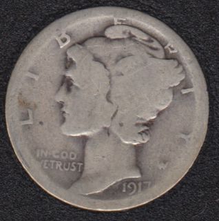 1917 S - Mercury - 10 Cents