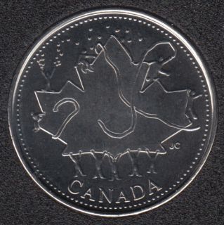 2002 - 1952 P - B.Unc - Canada Day - Canada 25 Cents