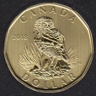 2018 - Specimen - Burrowing Owl - Canada Dollar