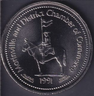1991 Morinville - Alberta - Trade Dollar - 33mm