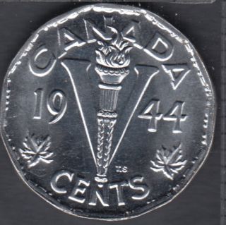 1944 - Unc - Canada 5 Cents