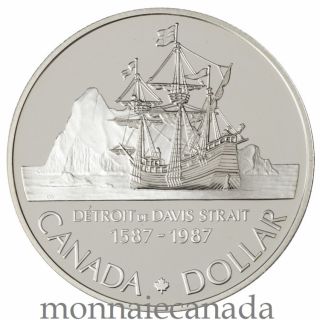 1987 Silver Dollar Proof - 400th Anniv. John Davis Exploration