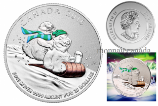 2016 - $25 - Fine Silver Coin – Winter Fun