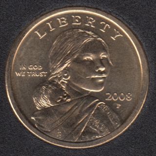 2008 P - B.Unc - Sacagawea - Dollar