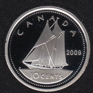 2009 - Proof - Silver - Canada 10 Cents