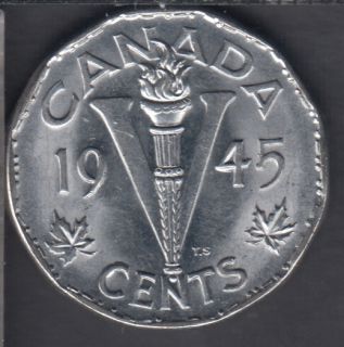 1945 - B.Unc - Canada 5 Cents