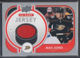 GJ-MJ - Max Jones - Anaheim Ducks - UD Game Jersey