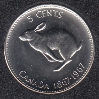 1967 - B.Unc - Canada 5 Cents