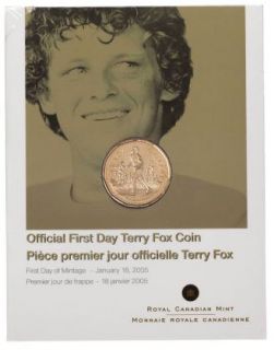 2005 Terry Fox Canada Dollar - Official First Day