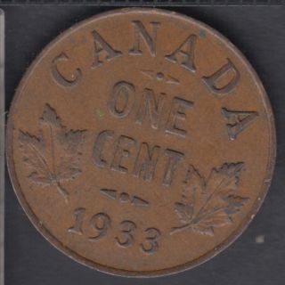 1933 - VF/EF - Canada Cent