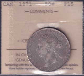 1871 - F 15 - ICCS - Canada 50 Cents
