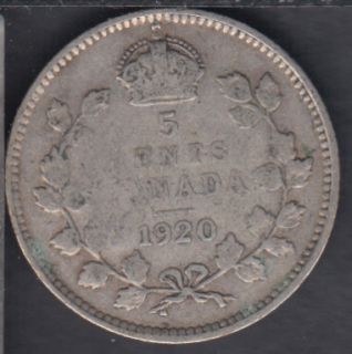 1920 - Canada 5 Cents