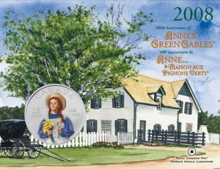 2008 - Pièce de 25 cents – 100e anniversaire d'Anne la maison aux pignons verts
