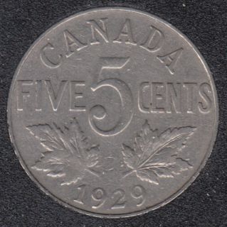1929 - Canada 5 Cents